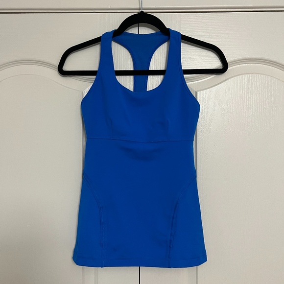 Lululemon Power Up Tank Beaming Blue - Size 6 - Picture 8 of 14